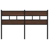 vidaXL Hoofdbord 135cm Bewerkt Hout & Staal - 57% Korting