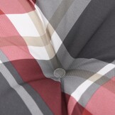vidaXL Stoelkussens Hoge Rug - Rood Ruit - 57% Korting!