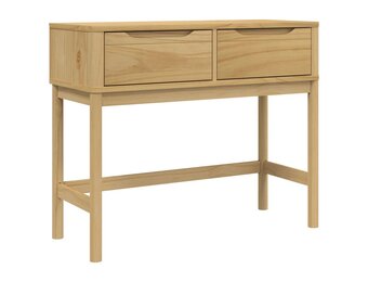 vidaXL Wandtafel FLORO (35%) Massief Grenenhout - Wasbruin