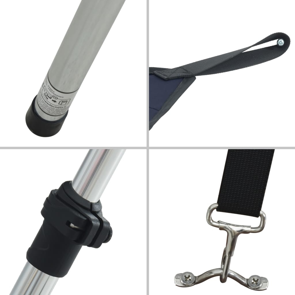 vidaXL Schaduwdoek T-top 170x208 cm marineblauw | 35% Korting