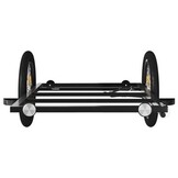 vidaXL Fietstrailer 135x68x37 cm ijzer zwart