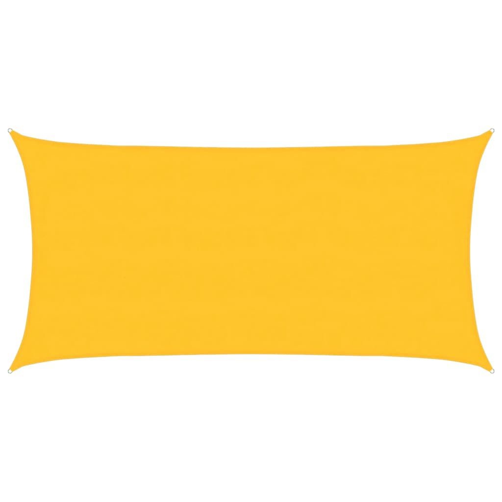 vidaXL Zonnezeil 160 g/m² rechthoekig 4x7 m HDPE geel