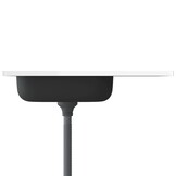 vidaXL Gootsteen met afvoerset 800x500x155 mm roestvrij staal zilver