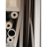 vidaXL Bedframe met hoofd- en voeteneinde metaal wit 120 x 190 cm