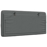 vidaXL Hoofdbordkussen 100 cm stof donkergrijs