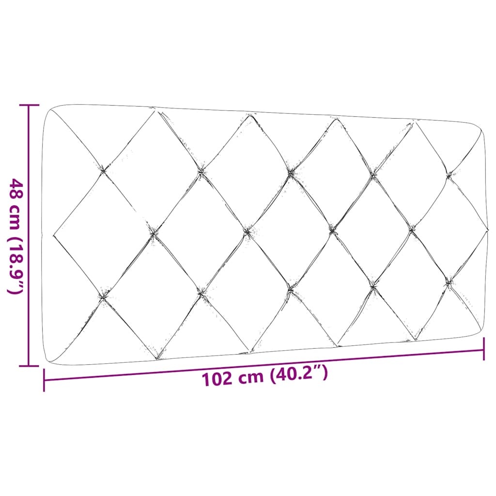 vidaXL Hoofdbordkussen 100 cm stof donkergrijs