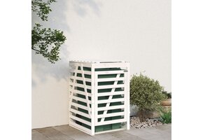 vidaXL Containerberging 84x90x128,5 cm massief grenenhout wit