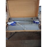 vidaXL Plantenbak verhoogd 240x40x77 cm gegalvaniseerd staal grijs