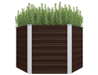 vidaXL Verhoogde Plantenbak 129x129x77cm - 63% Korting!