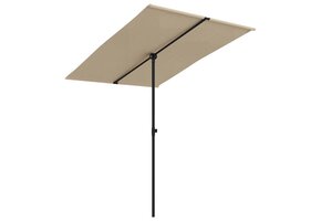 vidaXL Parasol Taupe 2x1.5m - 54% Korting - Zo Goed Als Nieuw!