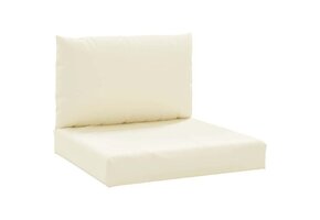 vidaXL Palletkussens Crèmewit - 53% Korting!