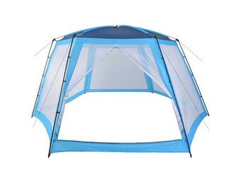 vidaXL Zwembadtent 660x580x250 cm Blauw - 53% Korting!