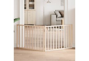 vidaXL Hondenhek inklapbaar 2 panelen 160 cm populierenhout