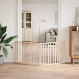 vidaXL Hondenhek inklapbaar 2 panelen 160 cm populierenhout