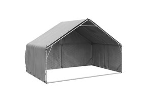 vidaXL Hondenkennel Buiten Gegalvaniseerd Staal - 41% Korting!