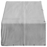 vidaXL Hondenkennel buiten met deksel 3x2x1,9 m gegalvaniseerd staal