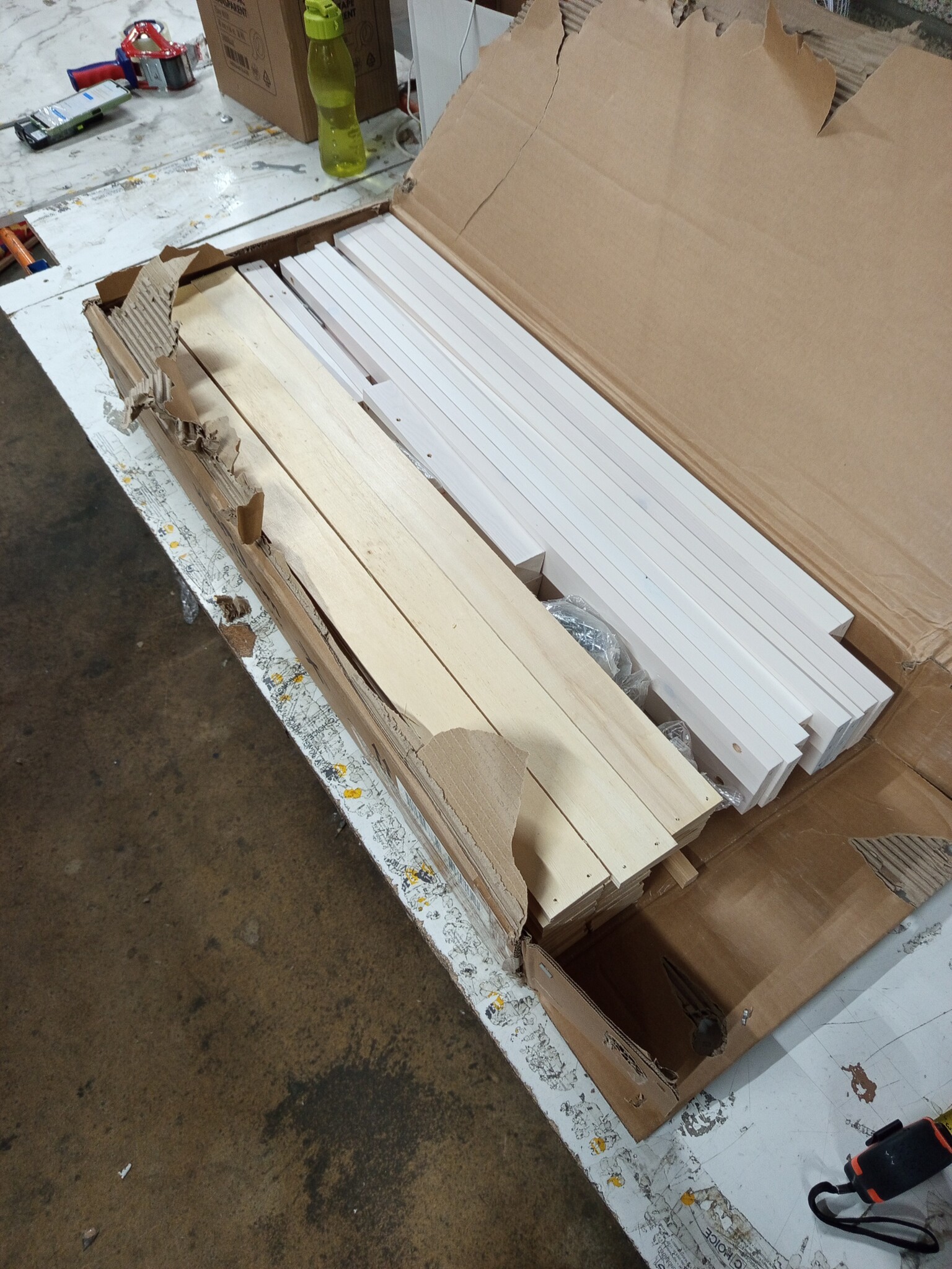 vidaXL Slaapbank uitschuifbaar massief grenenhout wit 2x(90x190) cm