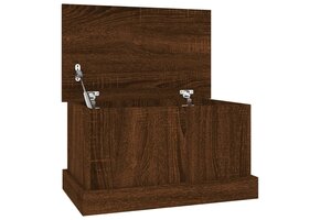 vidaXL Opbergbox 50x30x28 cm bewerkt hout bruin eikenkleur