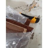 vidaXL Opbergbox 50x30x28 cm bewerkt hout bruin eikenkleur