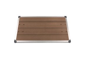 vidaXL Buitendouchebak 110x62 cm HKC roestvrij staal bruin