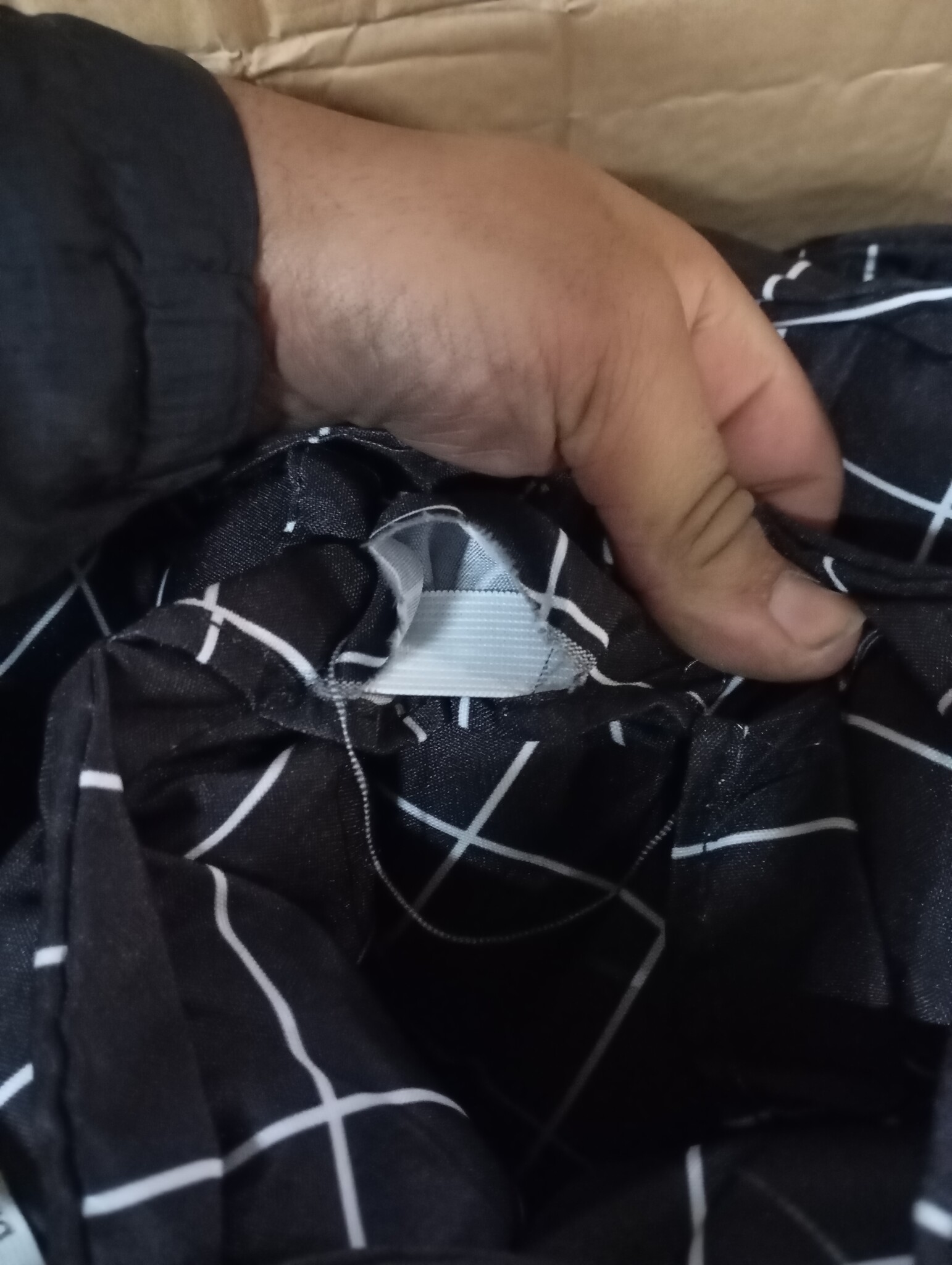 VidaXL Stoelkussens Zwart Ruitpatroon (6 st) - 60% Korting!