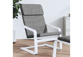 vidaXL Relaxstoel Stof Donkergrijs - 55% Korting!