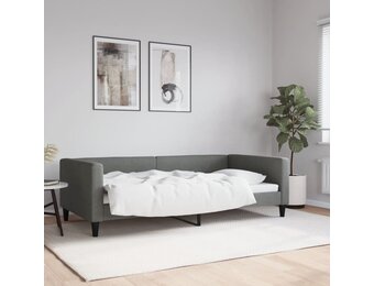 VidaXL Slaapbank 100x200 cm - Donkergrijs | 35% Korting!