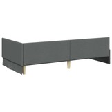 vidaXL Hoekbedframe Donkergrijs 100x200cm - 55% Korting