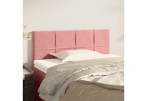 vidaXL Hoofdbord Fluweel Roze 100x5x78/88 cm - 35% Korting!