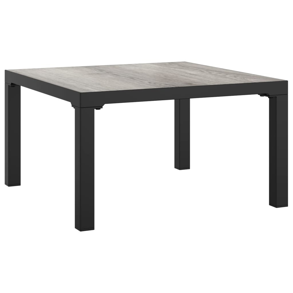 vidaXL Tuin Salontafel DPC/Staal Grijs - 35% Korting!