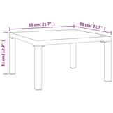 vidaXL Tuin Salontafel DPC/Staal Grijs - 35% Korting!