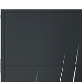 vidaXL Poort 105x155 cm | Grasontwerp Staal Antraciet | -55%