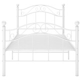 vidaXL Bedframe Metaal Wit 90x200 cm - Nu 35% Korting!