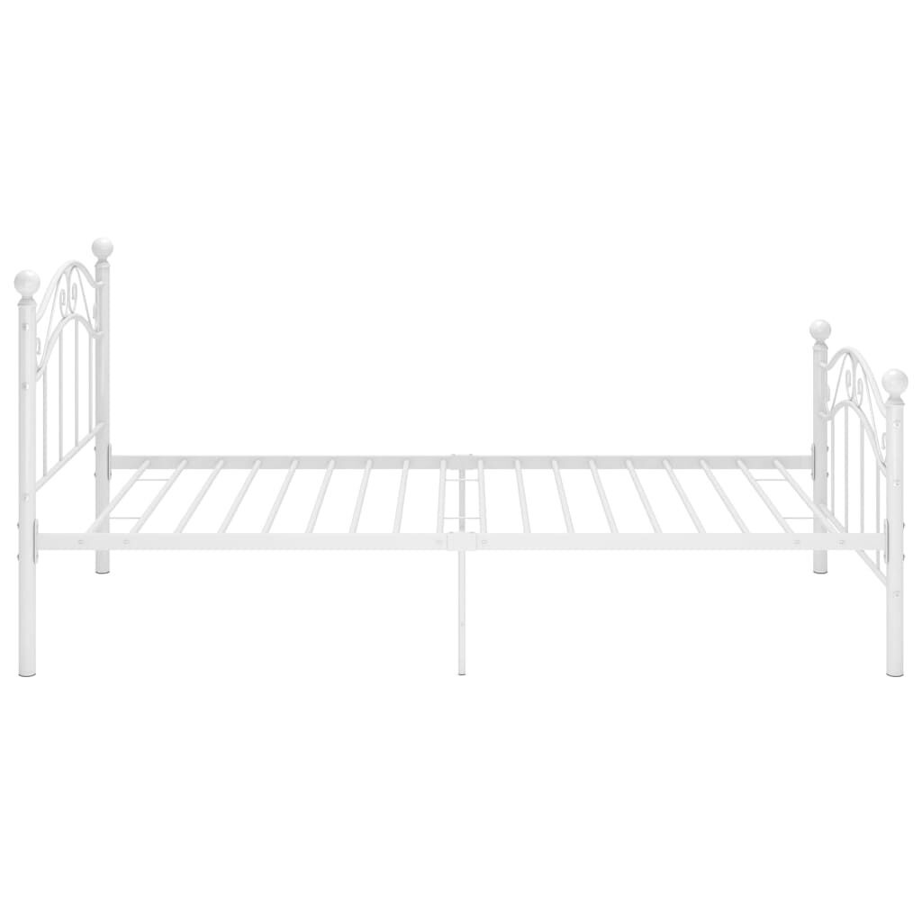 vidaXL Bedframe Metaal Wit 90x200 cm - Nu 35% Korting!