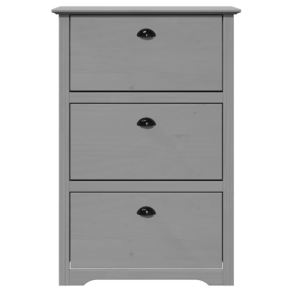 vidaXL Schoenenrek BODO 80x35x118 cm grijs - 55% korting!