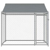 vidaXL Hondenhok met Dak & Deur - Gegalvaniseerd Staal (2x2x2m) - 35% Korting!