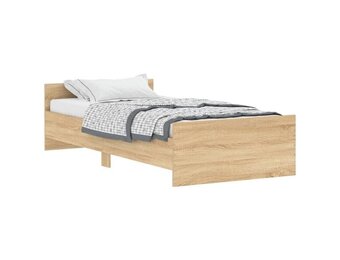 vidaXL Bedframe Sonoma Eiken 100x200cm - Nu 35% Korting!