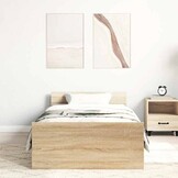 vidaXL Bedframe Sonoma Eiken 100x200cm - Nu 35% Korting!