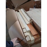 vidaXL Bedframe Grenenhout Wasbruin 140x200 cm | 55% Korting