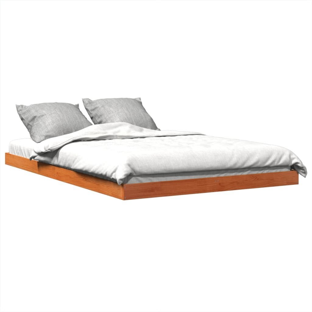 vidaXL Bedframe Grenenhout Wasbruin 140x200 cm | 55% Korting