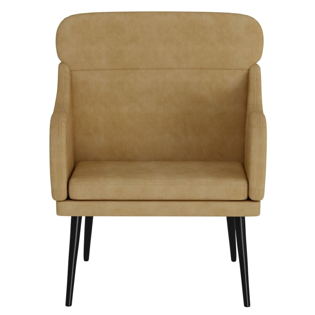 vidaXL Fauteuil - 35% Korting! Fluweel Bruin (63x76x80 cm)