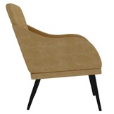vidaXL Fauteuil - 35% Korting! Fluweel Bruin (63x76x80 cm)