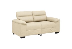 vidaXL 2-zitsbank Crème - Stof (47% Korting)