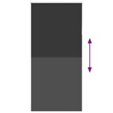 vidaXL Rolgordijn Verduisterend Zwart 100x210cm - 57% Korting!