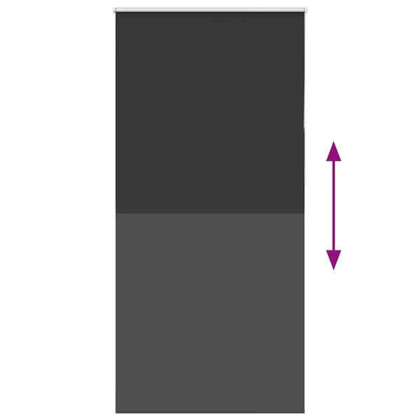 vidaXL Rolgordijn Verduisterend Zwart 100x210cm - 57% Korting!