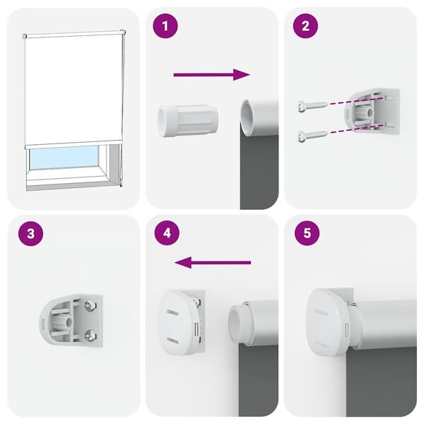 vidaXL Rolgordijn Verduisterend Zwart 100x210cm - 57% Korting!