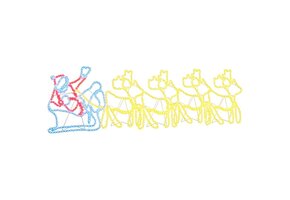 vidaXL Kerstdecoratie LED Multikleur 69x79 cm PVC - 55% Korting!