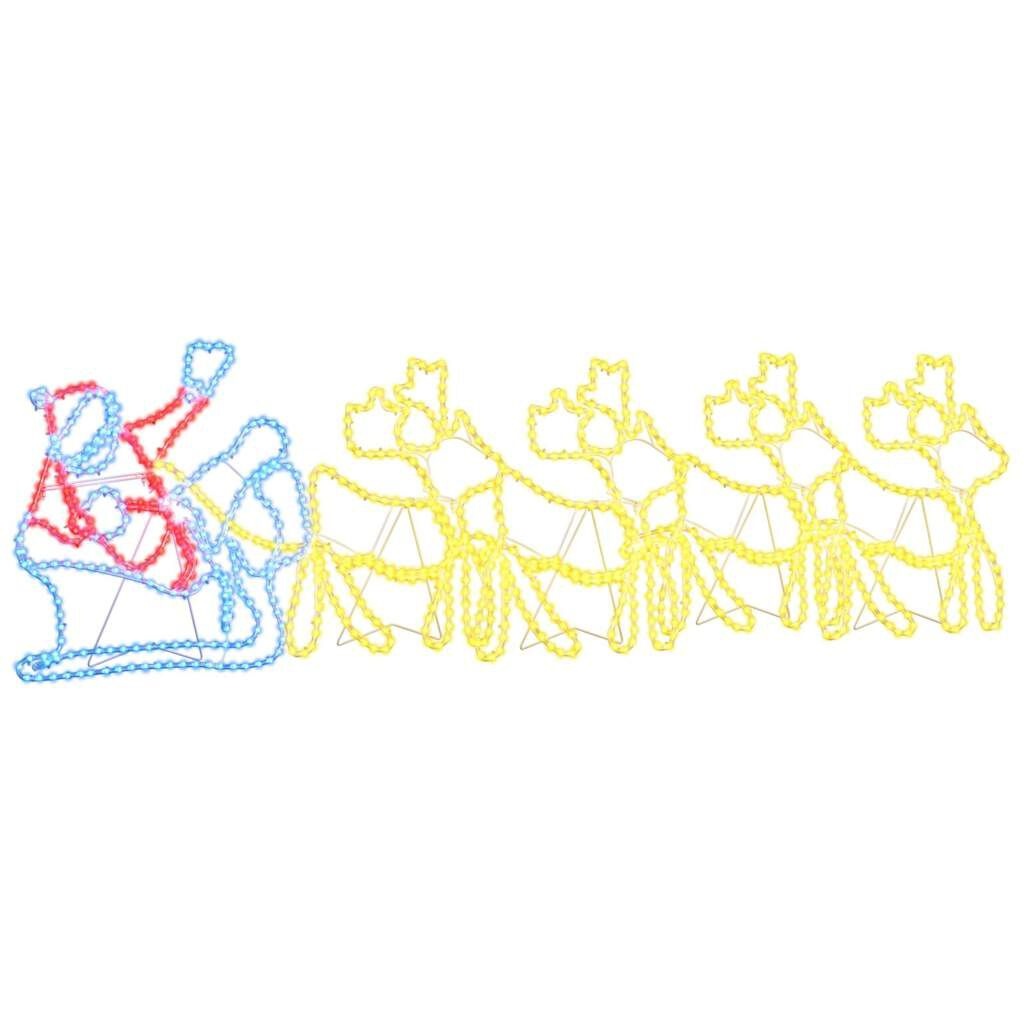 vidaXL Kerstdecoratie LED Multikleur 69x79 cm PVC - 55% Korting!