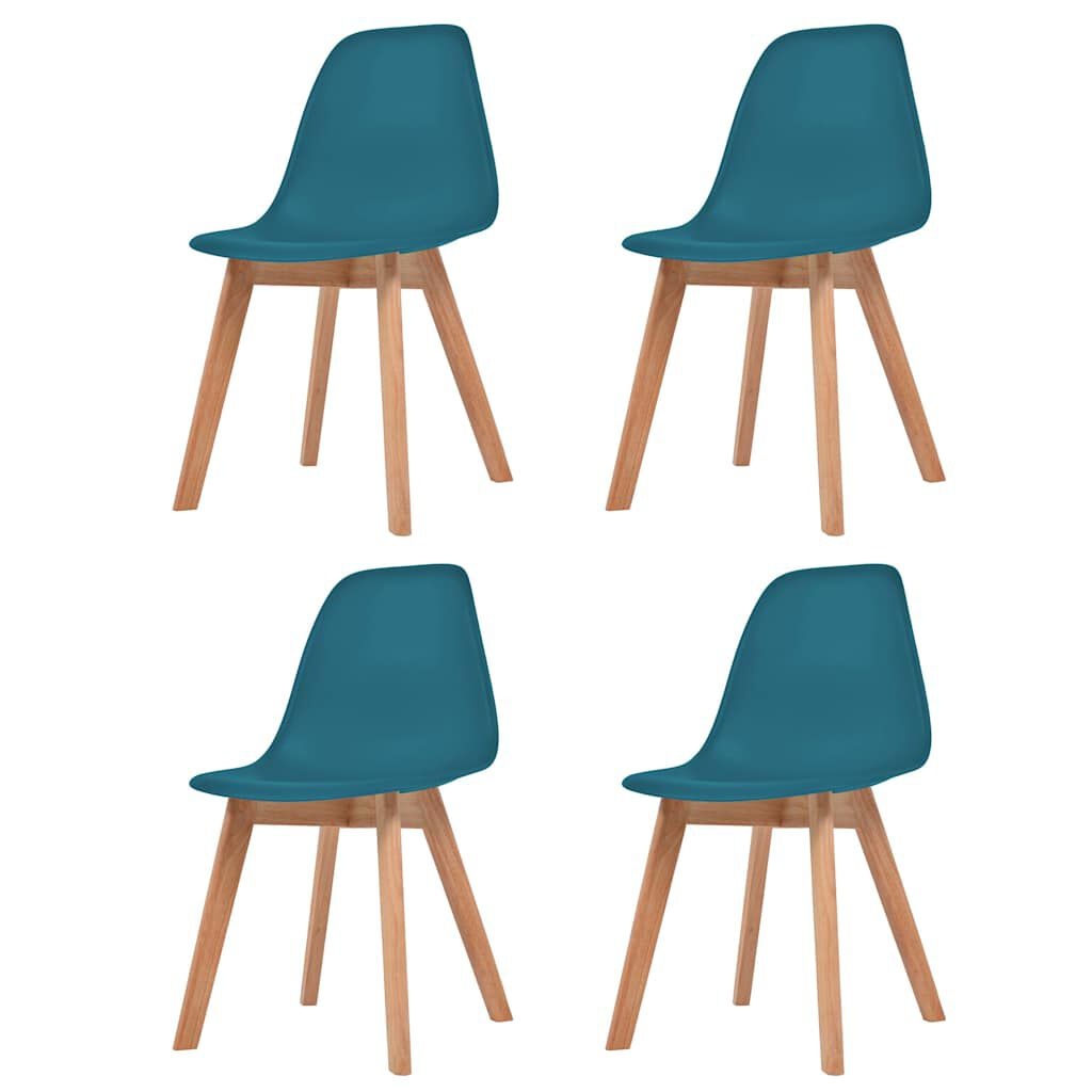 VidaXL Eetkamerstoelen 4 st. Kunststof Turquoise - 35% Korting