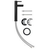 vidaXL Badkamermengkraan Zwart - 60% Korting!